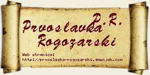 Prvoslavka Rogožarski vizit kartica